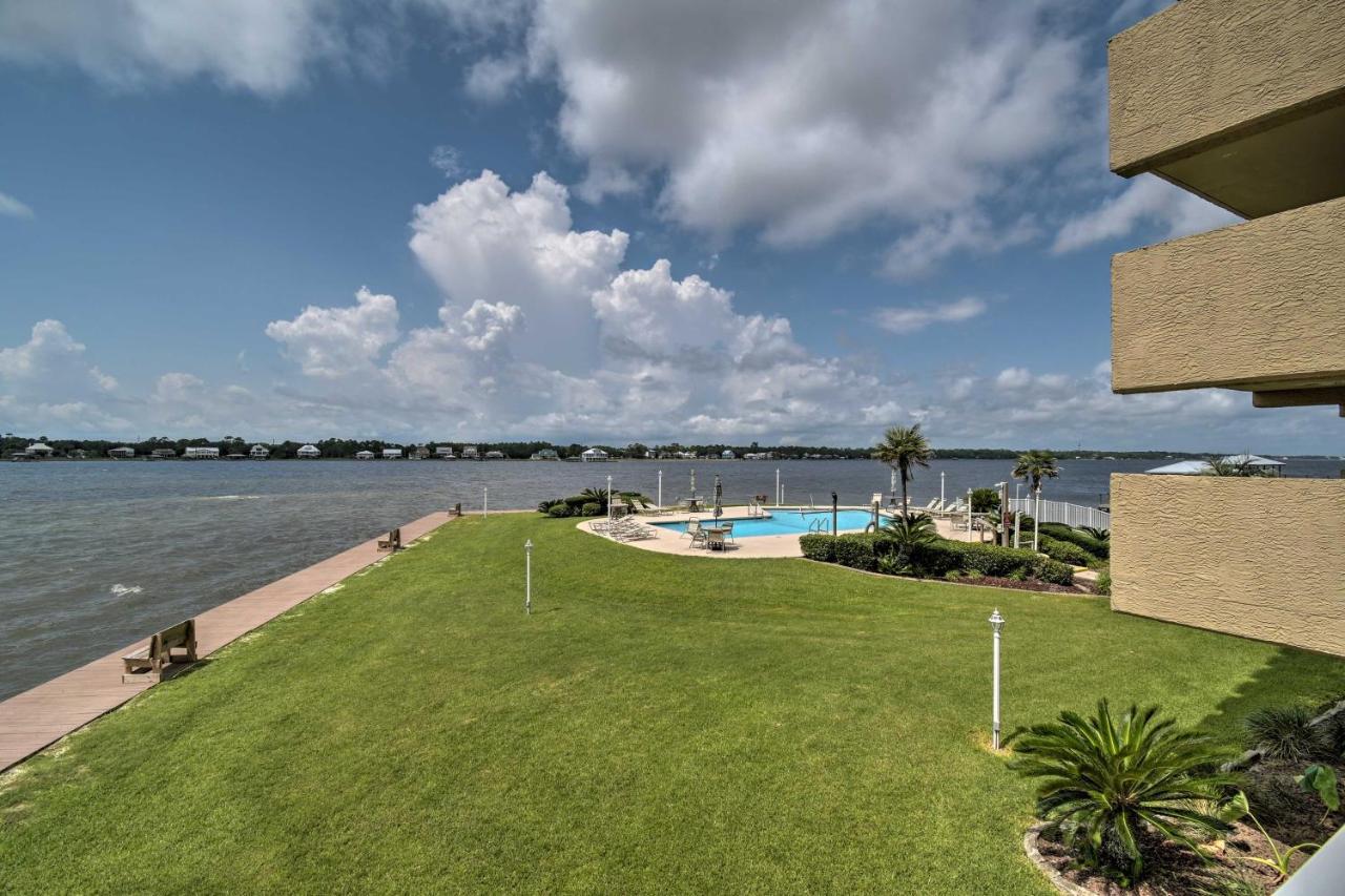Waterfront Gulf Shores Condo With Patio, Pier And Pool Exterior photo
